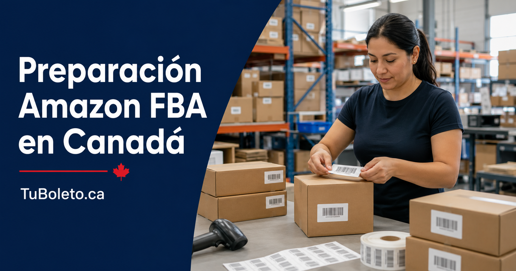 Preparación Amazon FBA en Canadá con TuBoleto